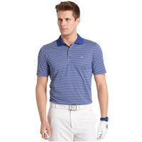 IZOD Feeder Stripe EDI Polo Shirt - Cobalt Blue