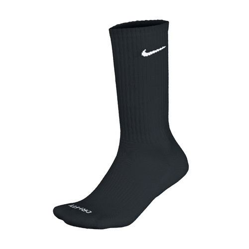 Nike Dri-Fit Crew Socks - 3 Pack - Black [Size: Small]