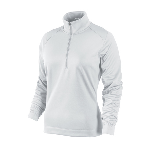 Nike Ladies Thermal Sport 1/2 Zip Pull Over - White [Size: X Large]