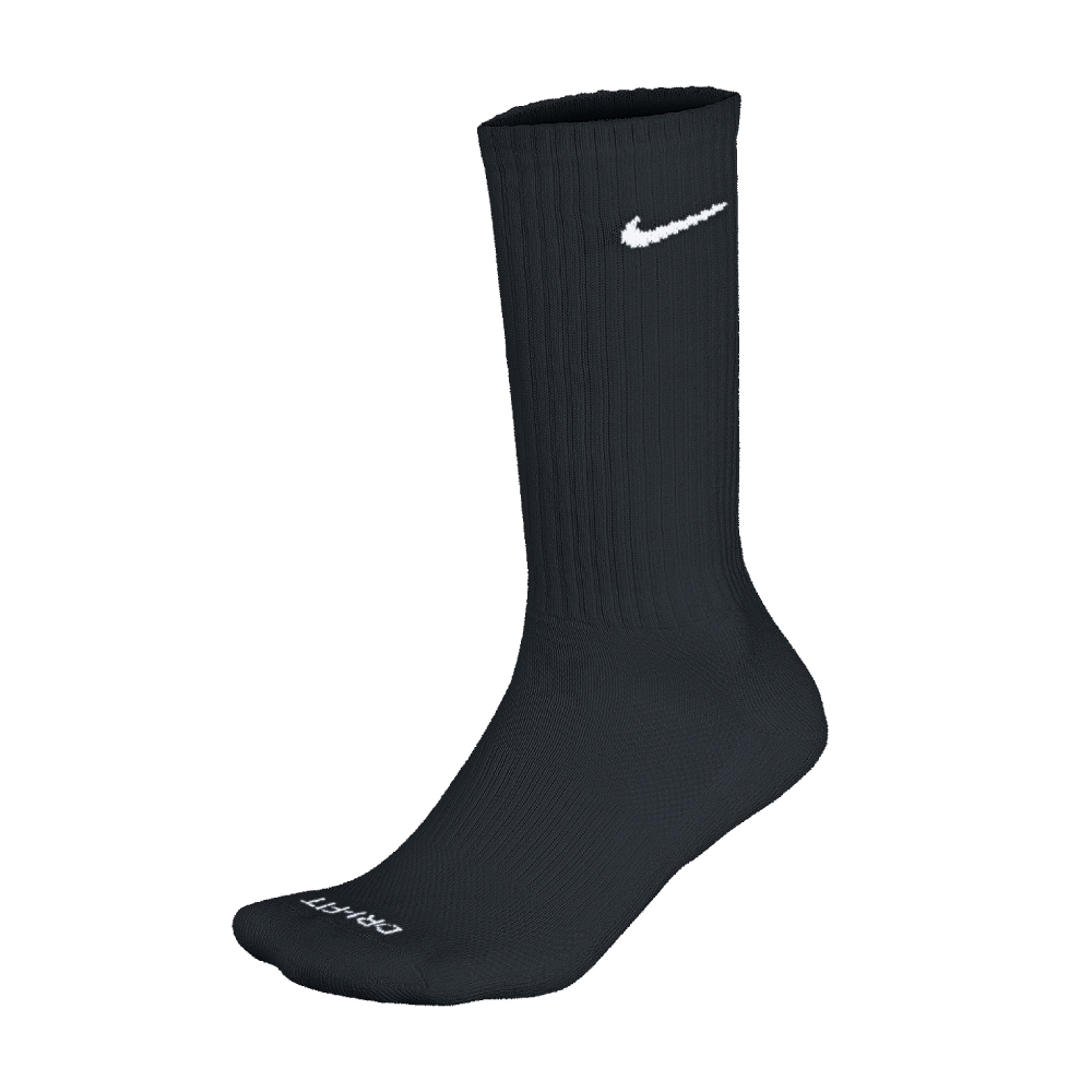 Nike Dri-Fit Crew Socks - 3 PACK - BLACK | Free Delivery Aus Wide ...