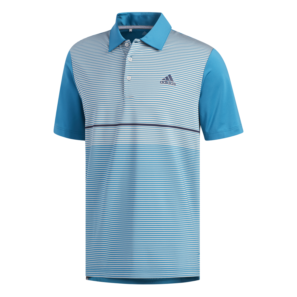 adidas Ultimate365 Colour Block Polo - Teal - Adidas Golf