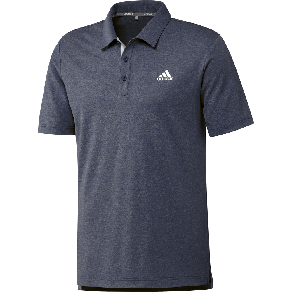 adidas men's drive heather block golf polo