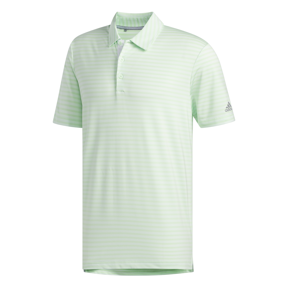 adidas Ultimate365 Stripe Polo Shirt - Green - Adidas Golf