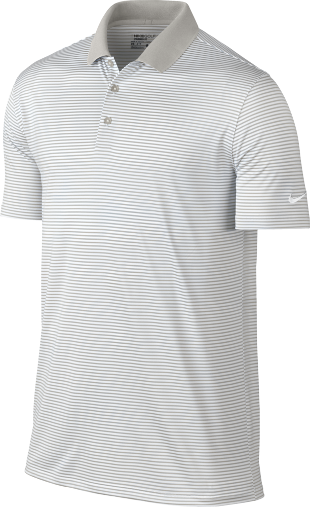 Nike Victory Mini Stripe Polo CMP Grey Nike Golf