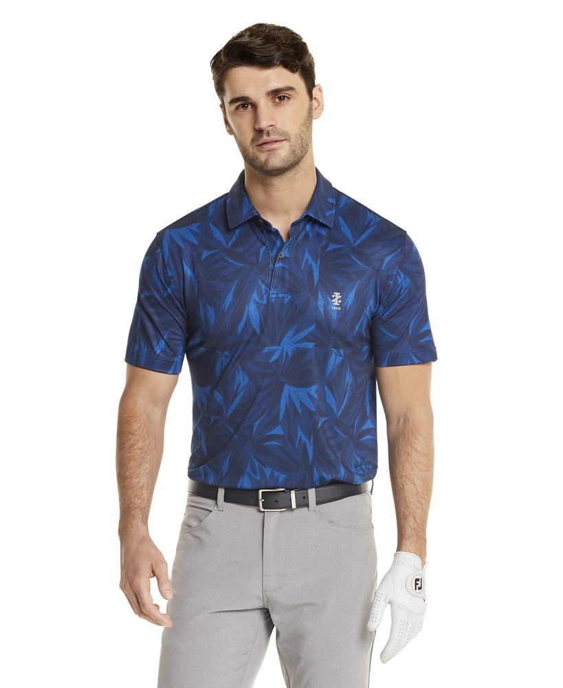 IZOD Palm Leaves Polo Blue IZOD Golf