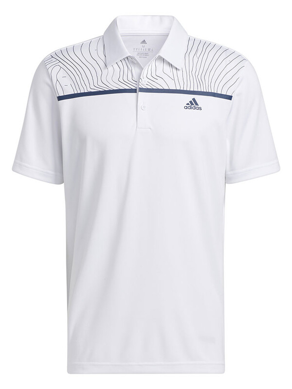 Adidas Core Chest Print Men s Polo WHITE Size XL