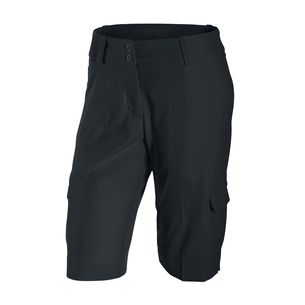 Nike Ladies Tech Long Sport Shorts - Black, Free Delivery Aus Wide