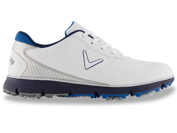 Callaway Balboa TRX Mens Spiked Golf Shoes [White/Blue]