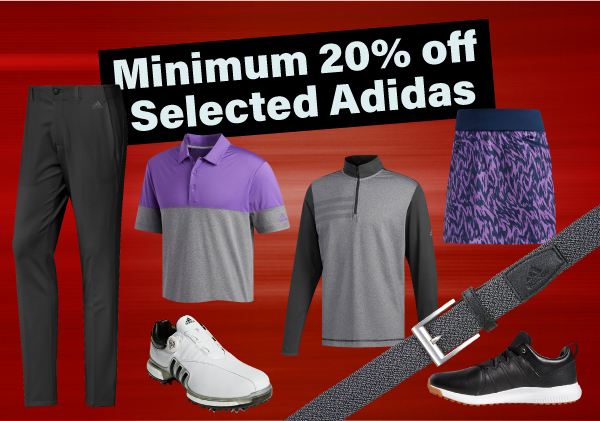 Minimum 20% off Selected Adidas