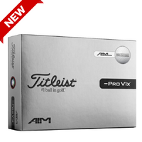 Titleist Pro V1x Left Dash AIM Enhanced Balls [WHITE][DOZEN]