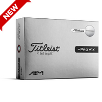 Titleist Pro V1x Left Dash AIM Performance Balls [WHT/BLK][DOZEN]