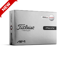 Titleist Pro V1x Left Dash AIM Performance Balls [WHT/RED][DOZEN]