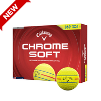Callaway Chrome Soft 360 Triple Track Balls [YELLOW][DOZEN]