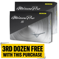 Mizuno Pro S Golf Balls [2025][YELLOW][2 DOZEN]