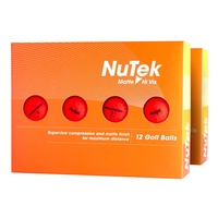 Nutek Golf Balls Red - 2 Dozen