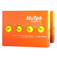 Nutek Golf Balls Yellow - 2 Dozen