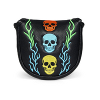 GF Skulls Mallet Putter Head Cover [BLACK]