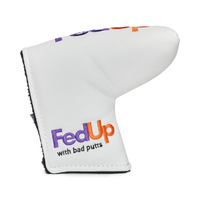 GF Fed Up Blade Putter Head Cover [WHITE]