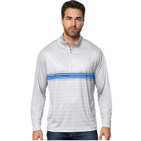 Antigua Bullseye Quarter Zip Pullover [GRY/ROY]