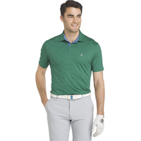 IZOD SS Greenie Feed Strip Jersey - Canopy Green