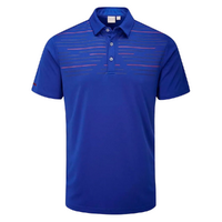 PING Portman Men's Polo - Blue Surf/Navy