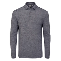 PING Emmett Men's Long Sleeve Polo [CHAR/MARL]