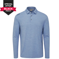 PING Emmett Men's Long Sleeve Polo [STONE BLUE]