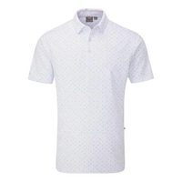 PING Ephron Men's Polo [WHT/GRN MULTI]