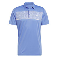 Adidas Chest Print Men's Polo [BLUE FUSION]