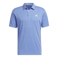 Adidas Drive Heather Men's Polo [BLUE FUSION]