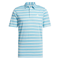 Adidas Two-Colour Men's Striped Polo [BLU/IVY]