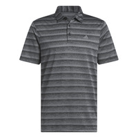 Adidas Two-Colour Men's Striped Polo [BLK/GRY]