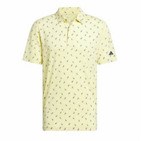 Adidas Ultimate Printed Mesh Men's Polo [YEL/NVY]