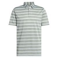 Adidas Two Colour Striped Men's Polo [SIL GRN/WON SIL]