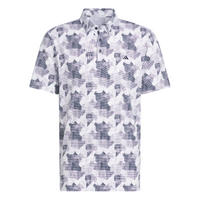 Adidas Go-To Rise Print Men's Polo [WHT/COLL NAVY]