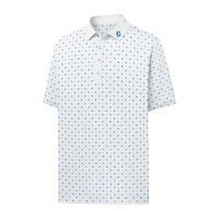 FJ Athletic Deco Print Men's Polo [WHT/ROY]