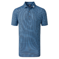 FootJoy Half Moon Geo Polo - Navy/True Blue