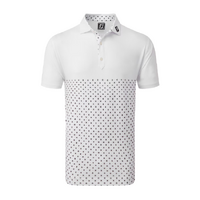 FJ Foulard Lisle Men's Polo [WHT/BLK/ORC]