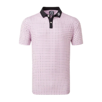 FJ Circle Print Men's Polo [BLK/ORC/VIO/WHT]