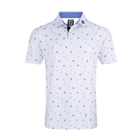 FJ Parachute Print Men's Polo [WHT/BLU/NVY]