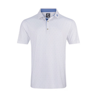 FJ Spot Print Men's Polo [WHT/BLU]