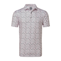 FJ Primrose Print Men's Polo [PNK/WHT/GRAV]