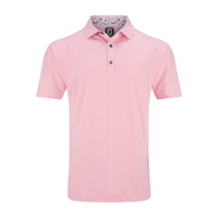 FJ Stretch Primrose Trim Men's Polo [LT PINK]