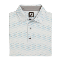 FJ Flying Wasp Print Men's Polo [WHT/BLU/PLAT]