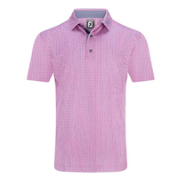 FJ Leaf Print Men's Polo [PNK/PUR]