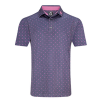 FJ Flying Wasp Print Men's Polo [DSK/BLK/PNK]