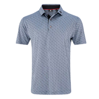 FJ Solid Figure Print Men's Polo [FLT/BLK]
