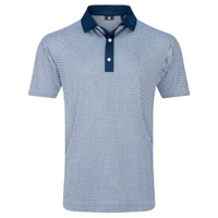 FJ Lattice Print Men's Polo [NVY/WHT/GRY]