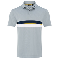 FJ Double Chest Band Men's Polo [GREY]