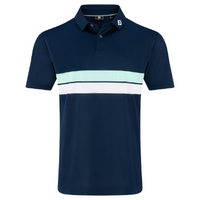 FJ Double Chest Band Men's Polo [NAVY]